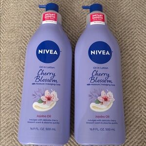Nivea Cherry Blossom Body Lotion Bundle